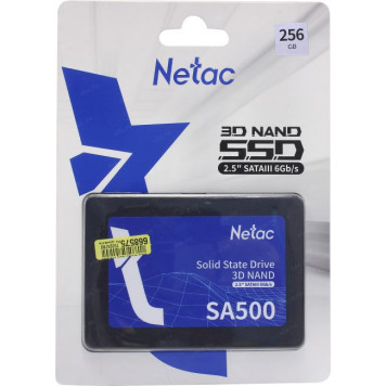 Накопитель SSD 256 Gb SATA 6Gb/s Netac SA500 <NT01SA500-256-S3X> 2.5-5