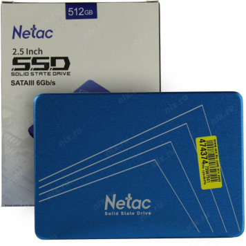 Накопитель SSD 512 Gb SATA 6Gb/s Netac N600S <NT01N600S-512G-S3X> 2.5-6