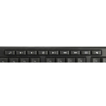 Клавиатура OKLICK Wireless K225W Black <USB> 104КЛ+9КЛ М/Мед <1875232>-1