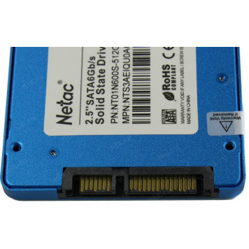 Накопитель SSD 512 Gb SATA 6Gb/s Netac N600S <NT01N600S-512G-S3X> 2.5-4