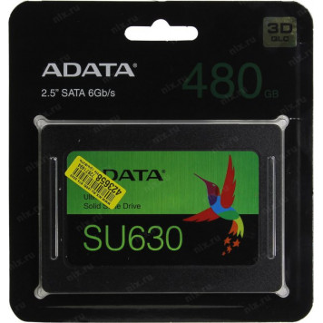 Накопитель SSD 480 Gb SATA 6Gb/s ADATA Ultimate SU630 <ASU630SS-480GQ-R> 2.5 3D QLC-4