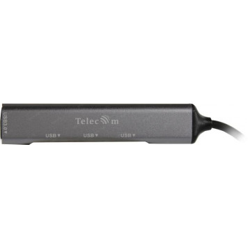 Разветвитель Telecom <TA308C> USB3.0 Hub 4 port, подкл. USB-C-5