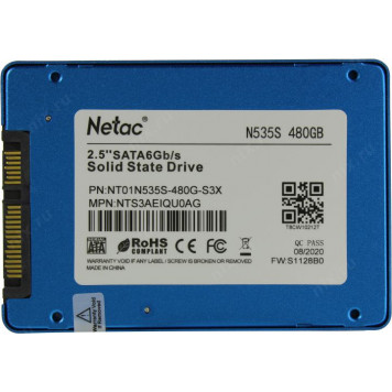 НакопительSSD диск Netac N535S480 Гб NT01N535S-480G-S3X SATA-3