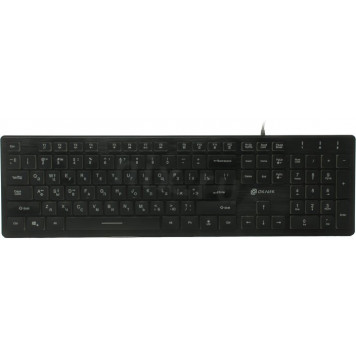 Клавиатура OKLICK 550ML Black <USB> 104КЛ, подсветка клавиш-1