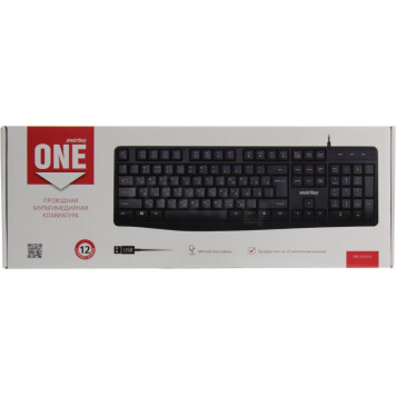 Клавиатура Smartbuy ONE <SBK-207US-K> <USB> 104КЛ-4