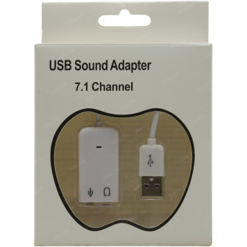 Внешняя звуковая карта Espada <PAAU003> USB адаптер  для наушников  с  микрофоном-2