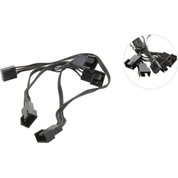 Разветвитель питания для вентилятора ID-Cooling <ID-FS-04>  4pin->4x4pin-0