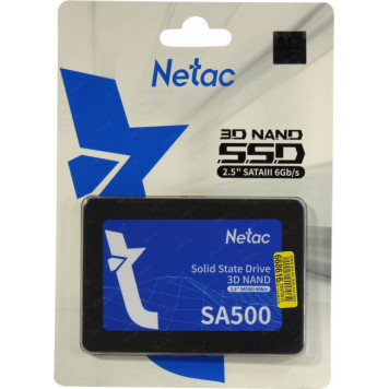 Накопитель SSD 512 Gb SATA 6Gb/s Netac SA500 <NT01SA500-512-S3X> 2.5-7