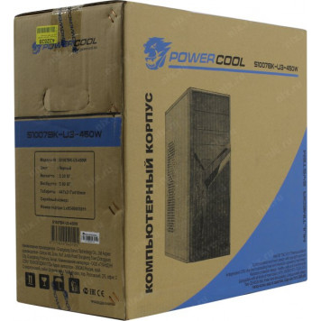 Корпус Miditower PowerCool S1007BK-U3 450 Вт-11