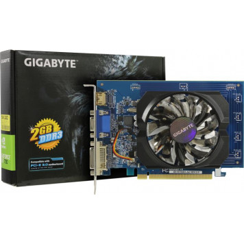 Видеокарта 2Gb <PCI-E> DDR3 GIGABYTE GV-N730D3-2GI Rev3.0(RTL) D-Sub+DVI+HDMI <GeForce GT730>-0