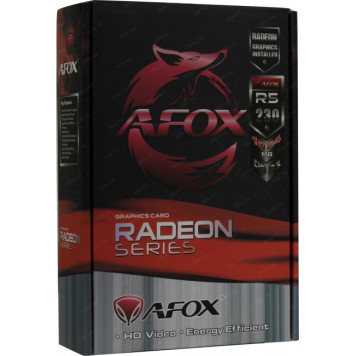 Видеокарта 1Gb <PCI-E> GDDR3 AFOX AFR5230-1024D3L5 (RTL) D-Sub+DVI+HDMI <RADEON R5 230>-8