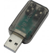 Звуковая карта Espada <PAAU001> USB адаптер для наушников с микрофоном