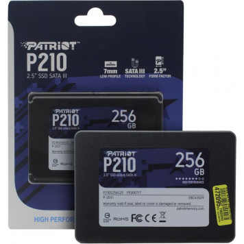Накопитель SSD 256 Gb SATA 6Gb/s Patriot P210 <P210S256G25> 2.5-0