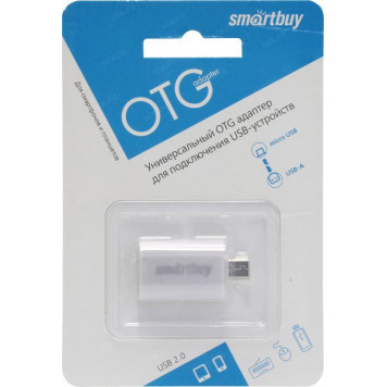 Адаптер Smartbuy <SBR-OTG-W> USB AF --> micro-B OTG-1