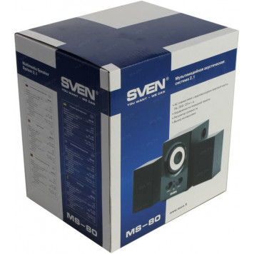 Колонки SVEN MS-80 Black (2x1W +Subwoofer 5W, дерево)-11