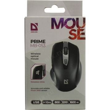 Манипулятор Defender Prime Wireless Optical Mouse <MB-053> (RTL) USB 6btn+Roll <52053>-9