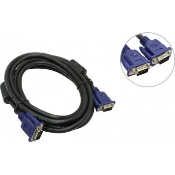 Кабель AOpen < AСG341AD-3м > Кабель монитор - SVGA card (15M -15M) 3м 2 фильтра-0