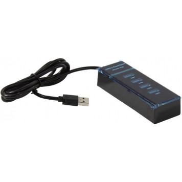 Разветвитель KS-is <KS-727> 4-port USB2.0 Hub-0