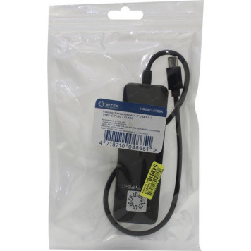 Разветвитель 5bites <HB24C-210BK> 4-port USB2.0 Hub, подкл. USB-C-7