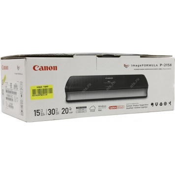 Сканер Canon imageFORMULA P-215II (CIS, A4 Color, протяжной, 600dpi, 15 стр./мин, USB3.0, DADF)-1