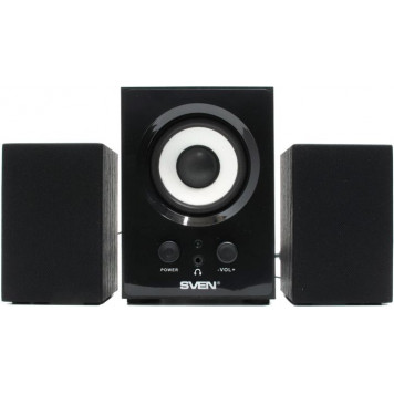 Колонки SVEN MS-80 Black (2x1W +Subwoofer 5W, дерево)-0