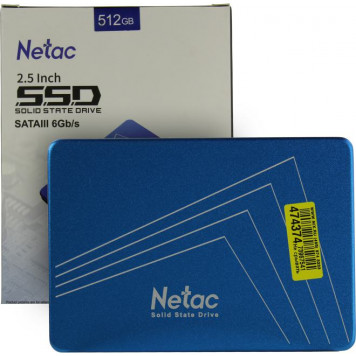 Накопитель SSD 512 Gb SATA 6Gb/s Netac N600S <NT01N600S-512G-S3X> 2.5-0