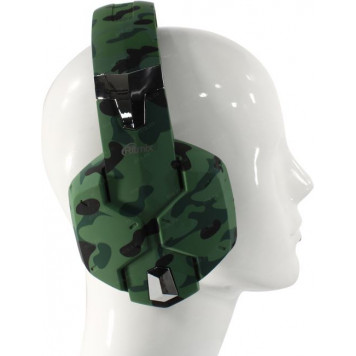 Наушники с микрофоном Ritmix RH-566M Gaming Khaki Green (с регулятором громкости, шнур 1.8м)-4