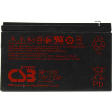 Аккумулятор CSB  GP 1272  (12V,  7Ah)-3