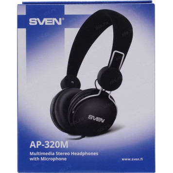 Наушники с микрофоном SVEN AP-320M <Black>  (шнур 1.2м)-7