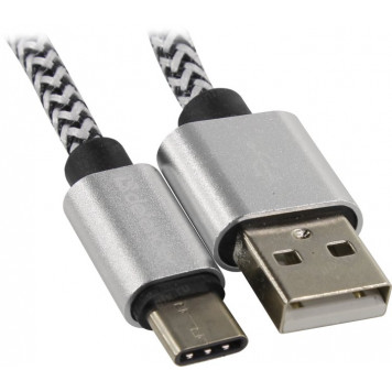 Кабель Defender <87815> USB2.0 AM-->USB-C  M  1м, White-1