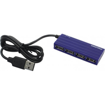 Разветвитель Smartbuy <SBHA-6810-B> 4-port USB2.0 Hub-0