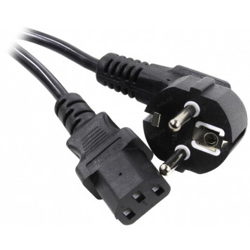 Кабель ExeGate PC-3S <ES281000RUS> компьютер - розетка 220V 3м Европейский стандарт, Г-образный-1