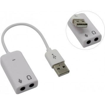 Внешняя звуковая карта Espada <PAAU003> USB адаптер  для наушников  с  микрофоном-0
