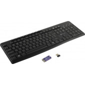 Клавиатура OKLICK Wireless K225W Black <USB> 104КЛ+9КЛ М/Мед <1875232>