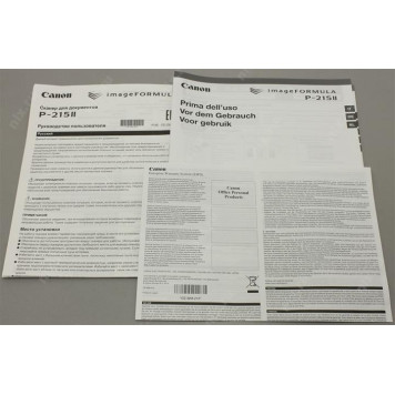 Сканер Canon imageFORMULA P-215II (CIS, A4 Color, протяжной, 600dpi, 15 стр./мин, USB3.0, DADF)-10