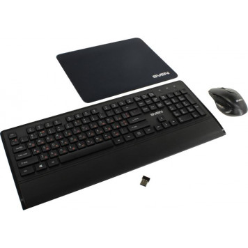 омплект SVEN KB-C3800W <Black> (Кл-ра, М/Мед, USB, FM+Мышь 6кн, Roll, FM)-0