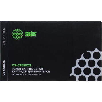 Картридж Cactus CS-CF280X(S) для HP LJ M400/401/425-0