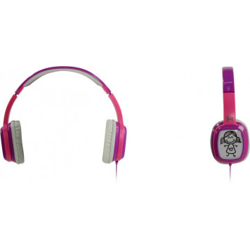 Наушники HARPER KIDS HN-302  Pink  (шнур 1.2м)-0