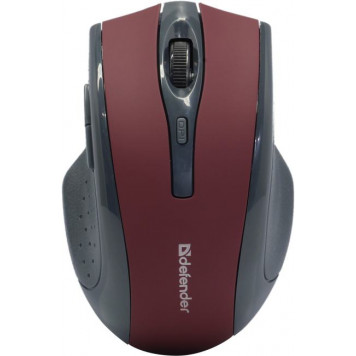 Манипулятор типа мышь Defender Wireless Optical  Mouse Accura <MM-665 Red> (RTL) USB  6btn+Roll беспр.<52668>-0