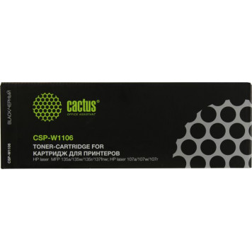 Картридж Cactus CSP-W1106 Black для HP Laser 107a/107r/107w, MFP 135/137-0