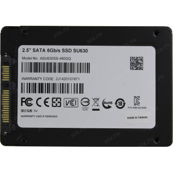 Накопитель SSD 480 Gb SATA 6Gb/s ADATA Ultimate SU630 <ASU630SS-480GQ-R> 2.5 3D QLC-3