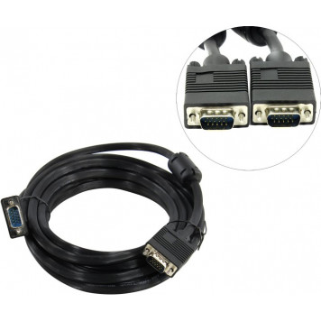 Кабель 5bites <APC-133-050> монитор - SVGA card (15M -15M) 5м 2 фильтра-0