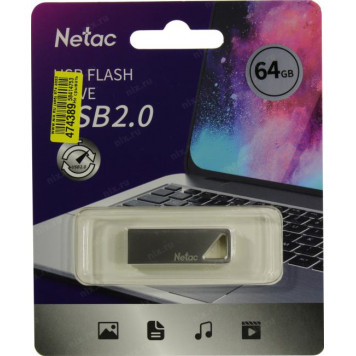 Накопитель Netac <NT03U326N-064G-20PN> USB2.0 Flash Drive 64Gb (RTL)-2