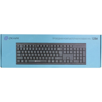 Клавиатура OKLICK 120M Black <USB>  104КЛ <1083044>-5