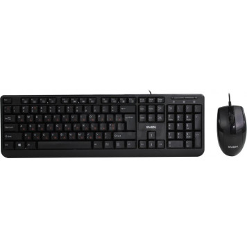 Комплект SVEN KB-S330C <Black> (Кл-ра, USB +Мышь 3кн, Roll, Optical)-2