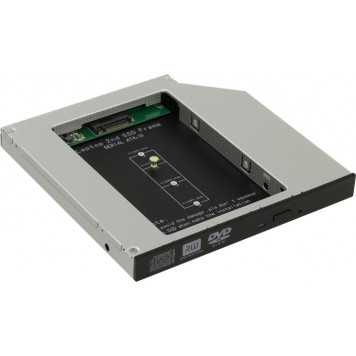 Аксесуар Orient <UHD-2M2C12> Шасси для M.2 2280 для установки в SATA 12.7мм  отсек оптического  привода  ноут-0