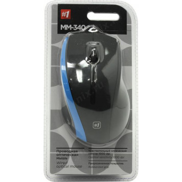 Манипулятор типа мышь Defender Optical Mouse < MM-340 Black&Blue > (RTL) USB 3btn+Roll < 52344 >-8
