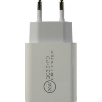 Зарядное устройство KS-is <KS-602W> Зарядное устройство USB (Вх. AC100-240V, Вых.DC5/9/12V, 20W, USB+USB-C)-5