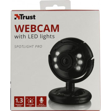 Видеокамера Trust Spotlight PRO Webcam <16428> (USB2.0, 1280x1024, микрофон, подсветка)-5