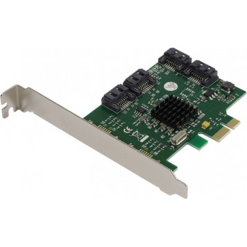 Контроллер ExeGate EXE-503 (OEM) PCI-Ex1, SATA 6Gb/s, 4port-int <EX283710RUS>-0